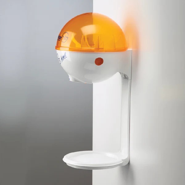 Germstar® Desinfektionsständer Starterkit mit Auffangschale weiß-orange, Original, 946 ml